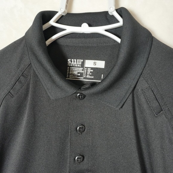5.11 Tactical Performance Polo Shirt Men's Small Black Active Short Sleeve 71049 - Picture 1 of 7